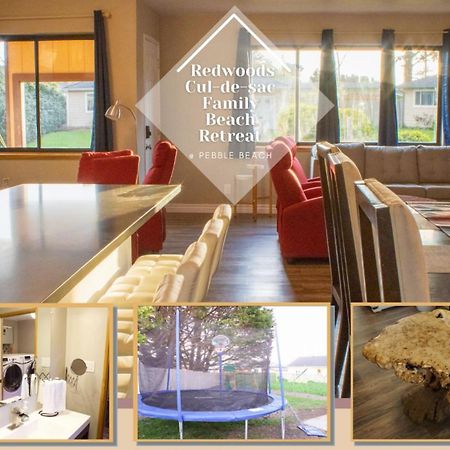 Private Home - Playground, Jumping Mat, Bbq, Darts, Firepit, Gazebo, 4 Smart Tvs, White Cotton Bedding, - The Redwood Cul-De Sac Beach Retreat クレセントシティ エクステリア 写真